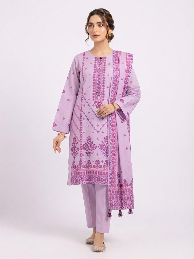Alkaram 3-Piece Embroidered | Lawn