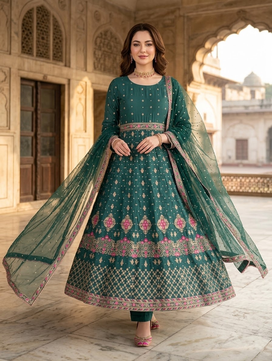 Orient luxury Frock 3-Piece Embriodered