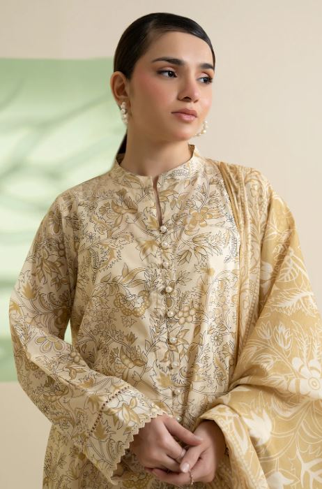 ZELLBURY PRINTED KURTA TROUSER DUPATTA-LAWN