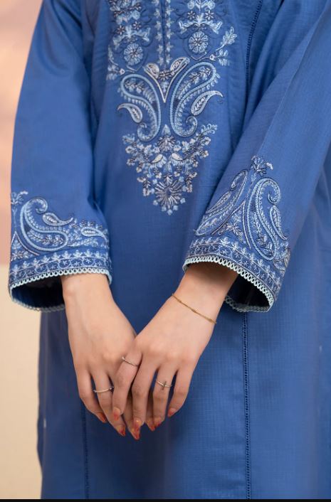 ZELLBURY EMBROIDERED KURTA TROUSER-LAWN