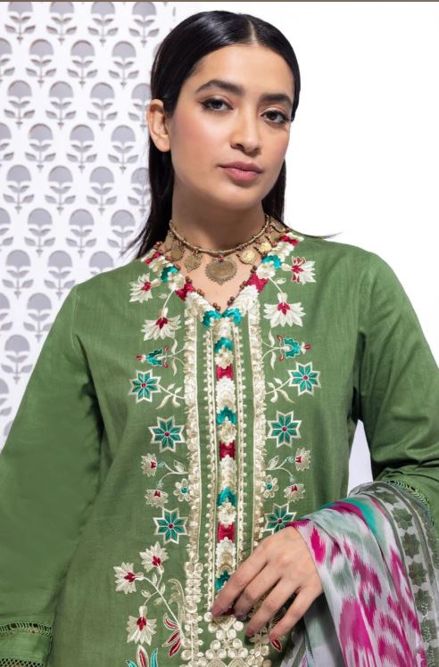 KHAADI-EMBROIDERED | STICHED | CROSSHATCH 3 PIECE