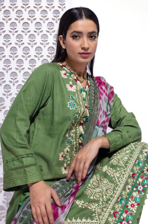 KHAADI-EMBROIDERED | STICHED | CROSSHATCH 3 PIECE