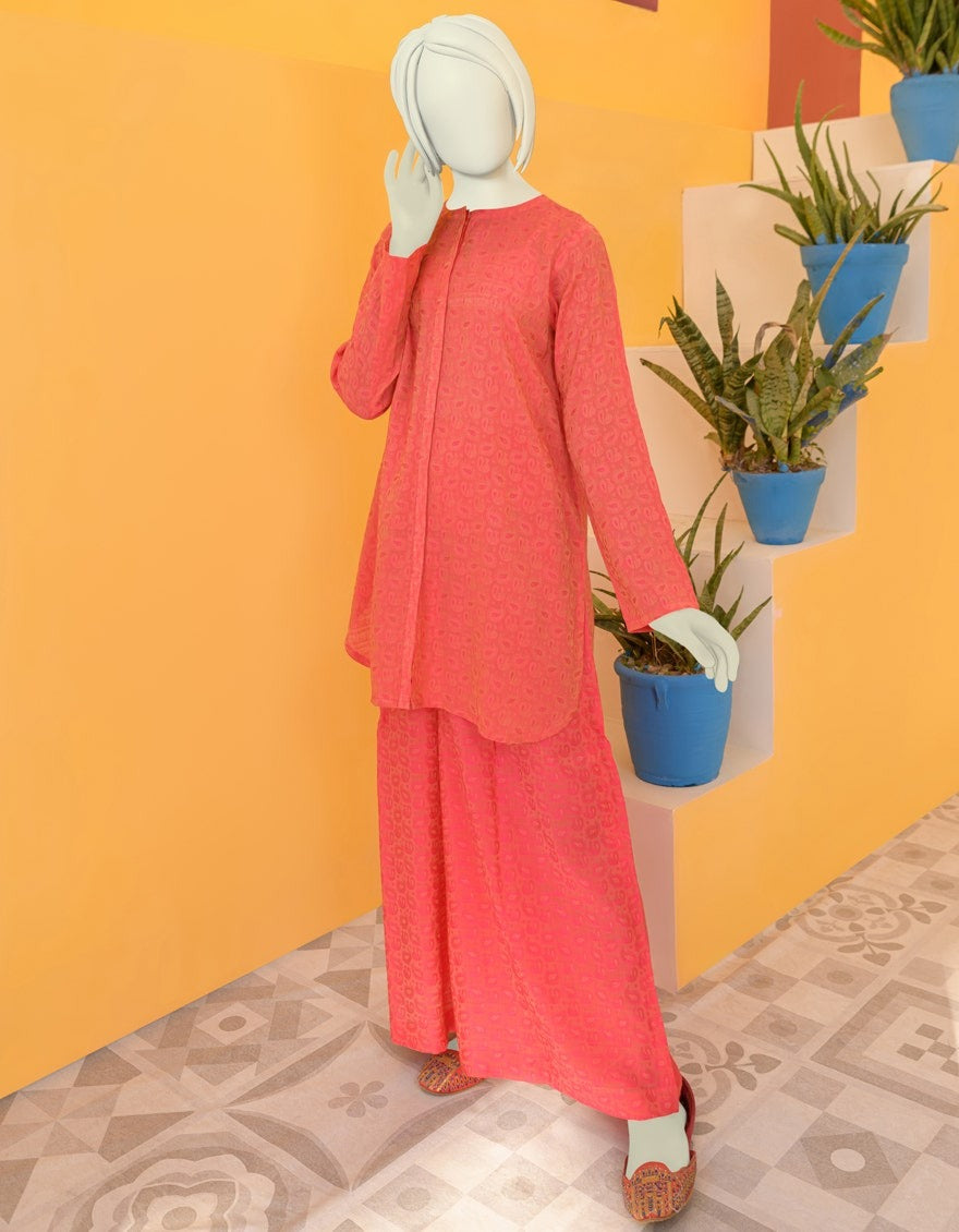 ORANGE JACQUARD TEENS 2PC