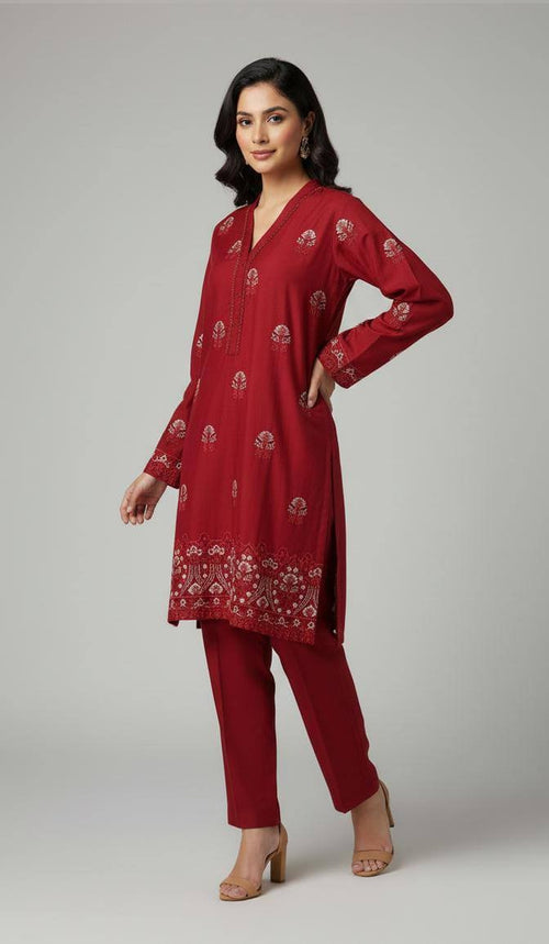 Image Embroidered Lawnkari 2pc Shirt | Trouser
