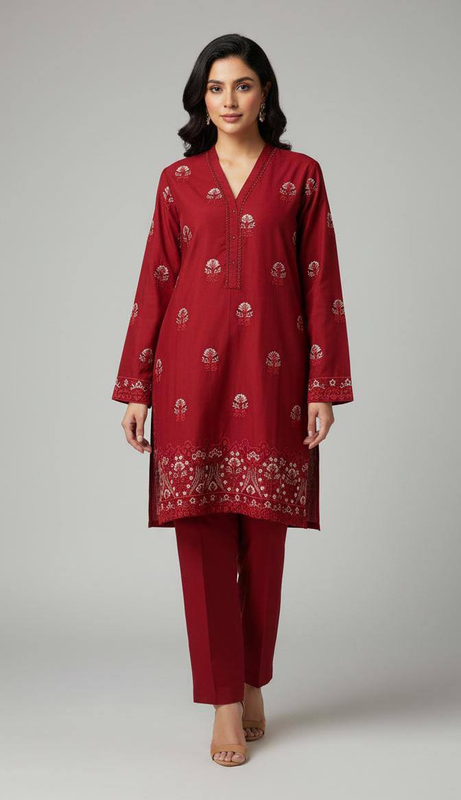 Image Embroidered Lawnkari 2pc Shirt | Trouser
