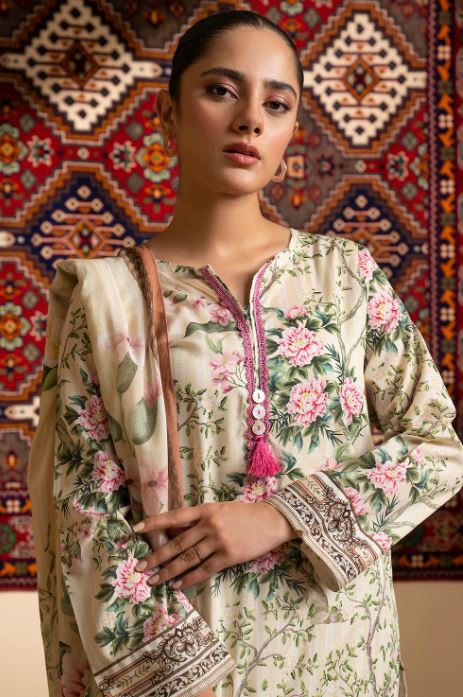 ZELLBURY PRINTED KURTA DUPATTA-FLORAL-LAWN