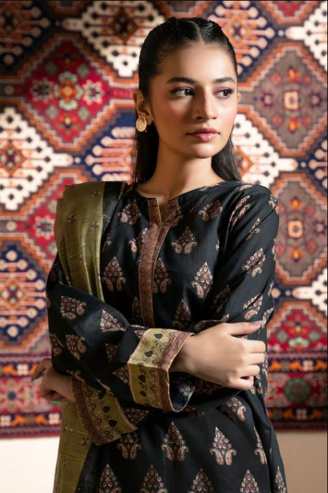 ZELLBURY KURTA TROUSER DUPATTA PRINTED-LAWN