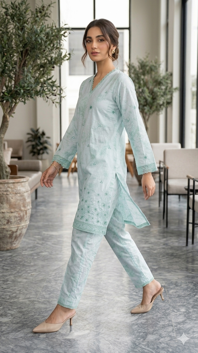 Image 2-Piece Embroidered Suit