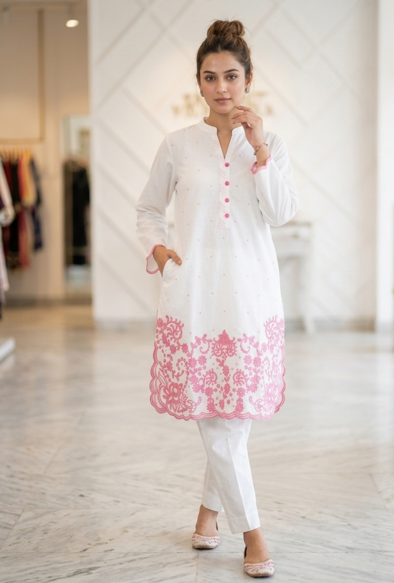 Khaadi Embroidered Kurti
