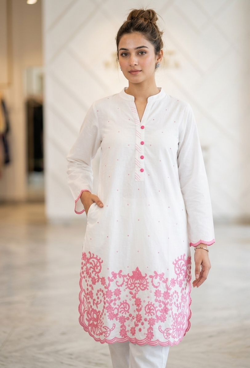 Khaadi Embroidered Kurti