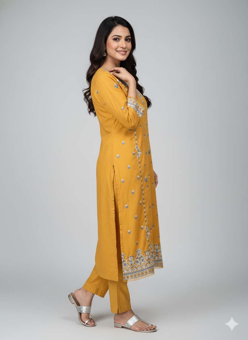 Image kurti Embroidered