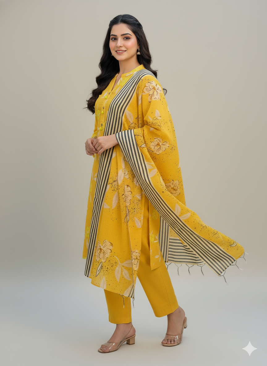 Khaadi 3-Piece Printed Suit