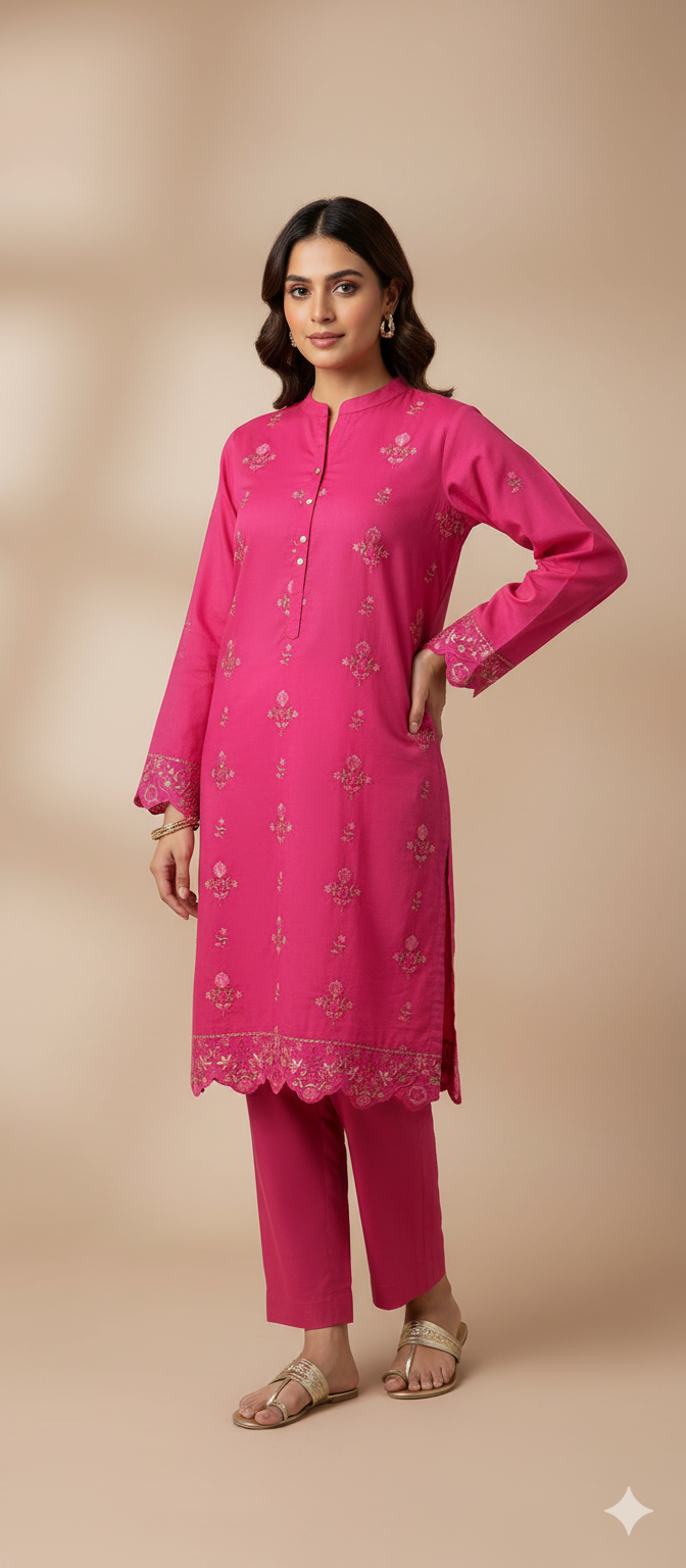 Binseed Chikenkari 2pc Shirt | Trouser