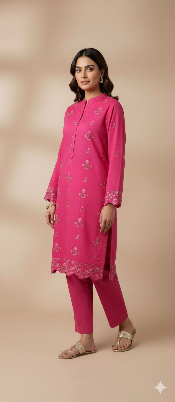 Binseed Chikenkari 2pc Shirt | Trouser