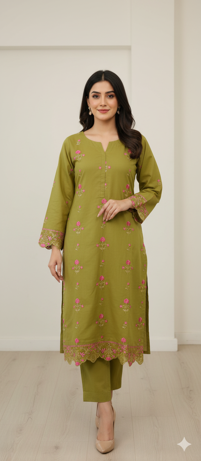 Binseed Chikenkari 2pc Shirt | Trouser