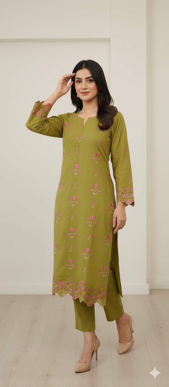 Binseed Chikenkari 2pc Shirt | Trouser