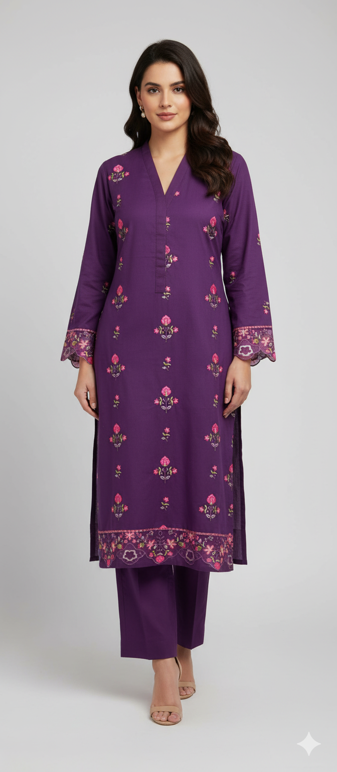 Binseed Chikenkari 2pc Shirt | Trouser