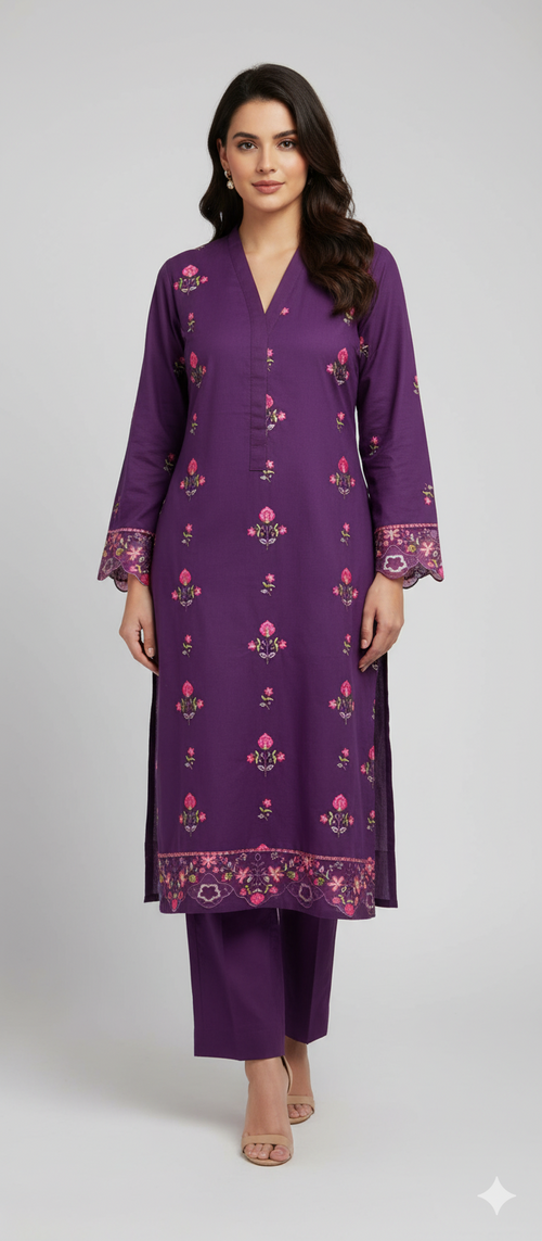 Binseed Chikenkari 2pc Shirt | Trouser