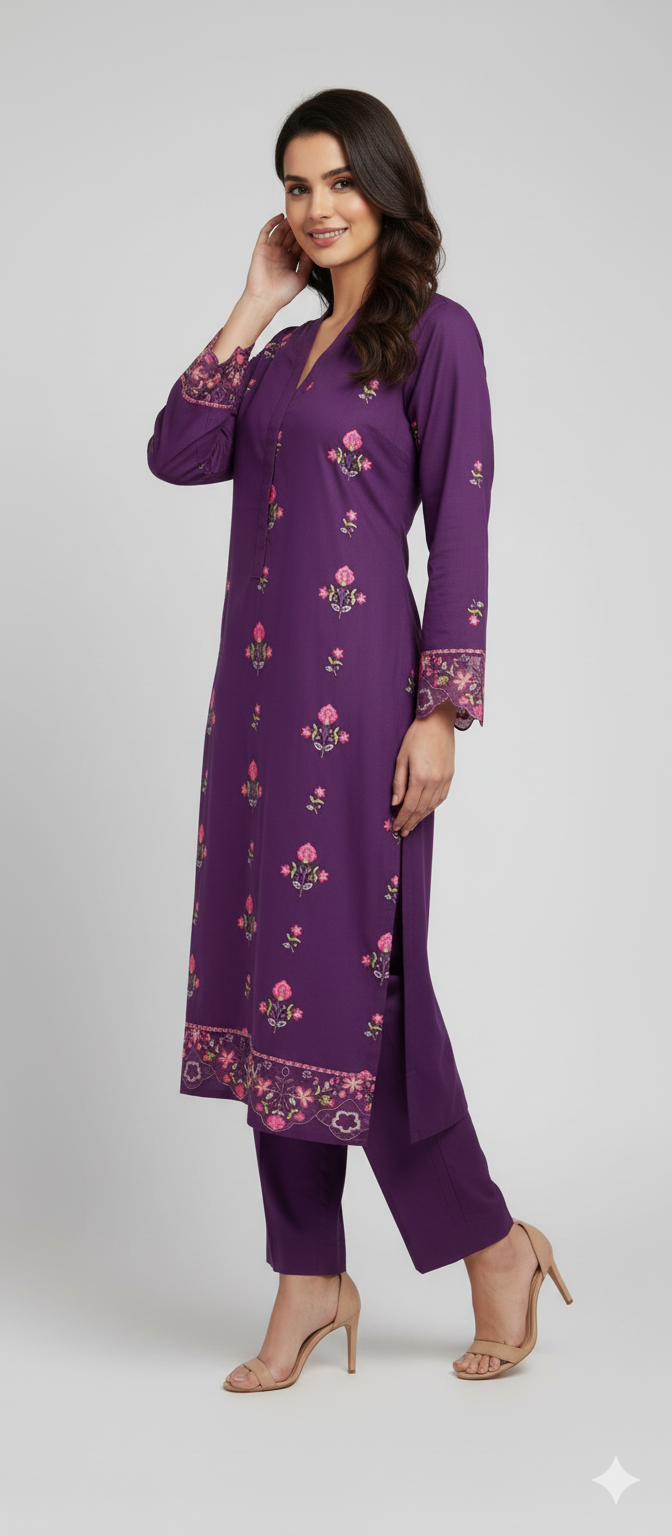 Binseed Chikenkari 2pc Shirt | Trouser