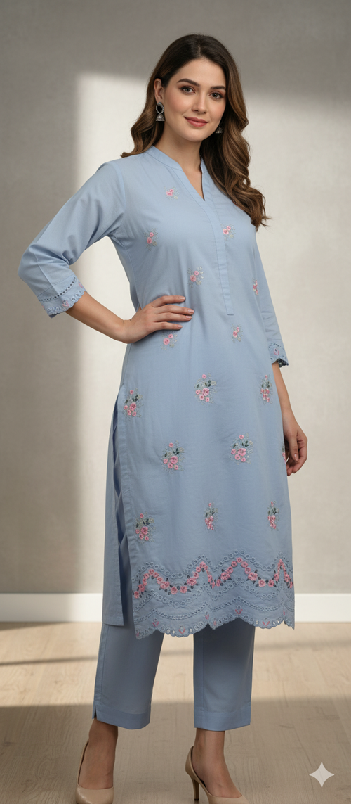 Binseed Chikenkari 2pc Shirt | Trouser