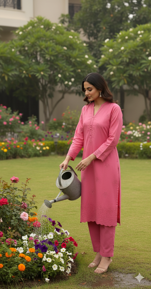 Image Embroidered Lawnkari 2pc Shirt | Trouser