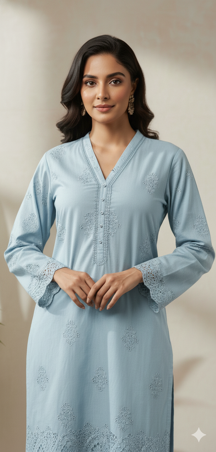 Image Embroidered Lawnkari 2pc Shirt | Trouser
