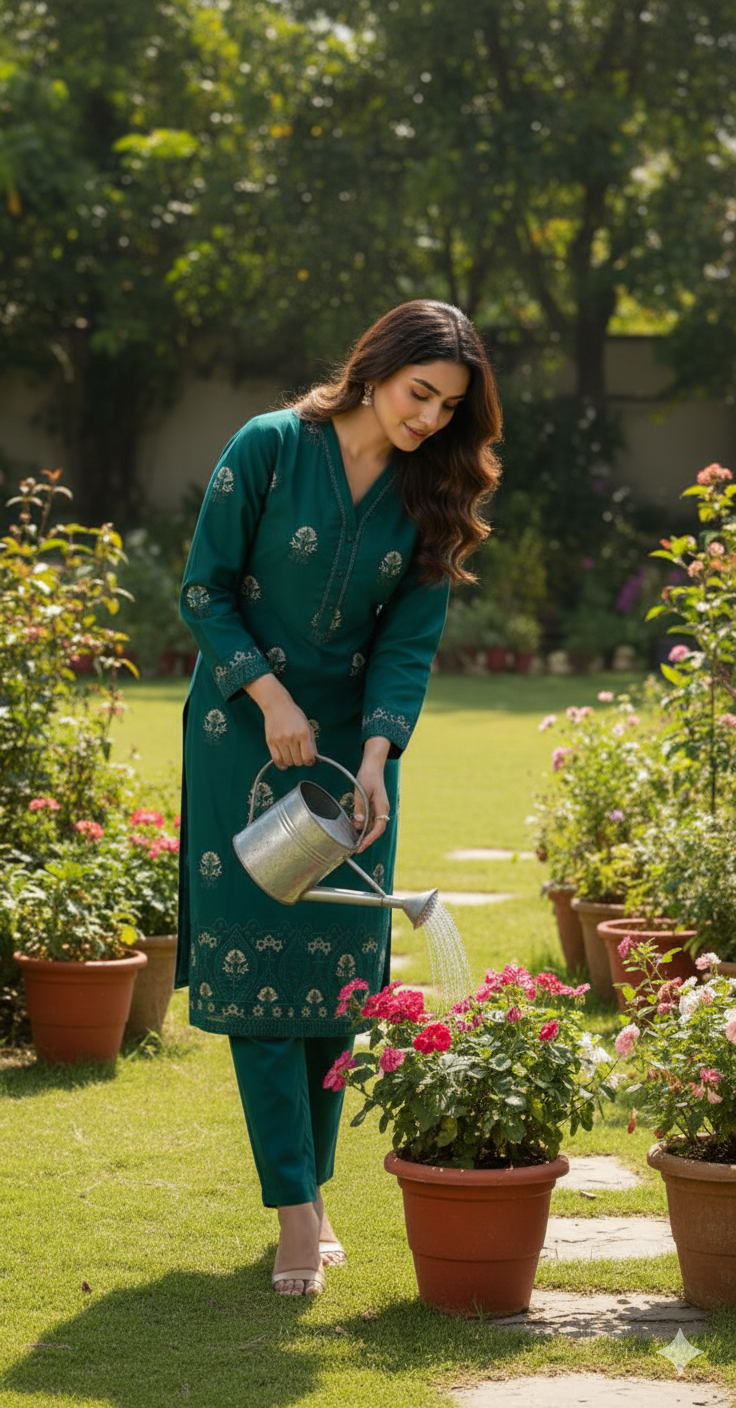 Image Embroidered Lawnkari 2pc Shirt | Trouser