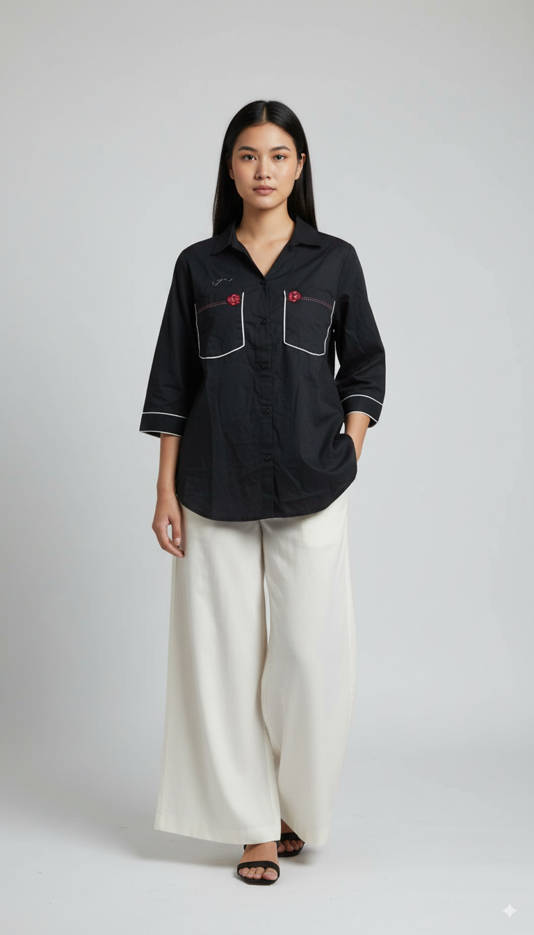 Khaadi-Top Embroidered