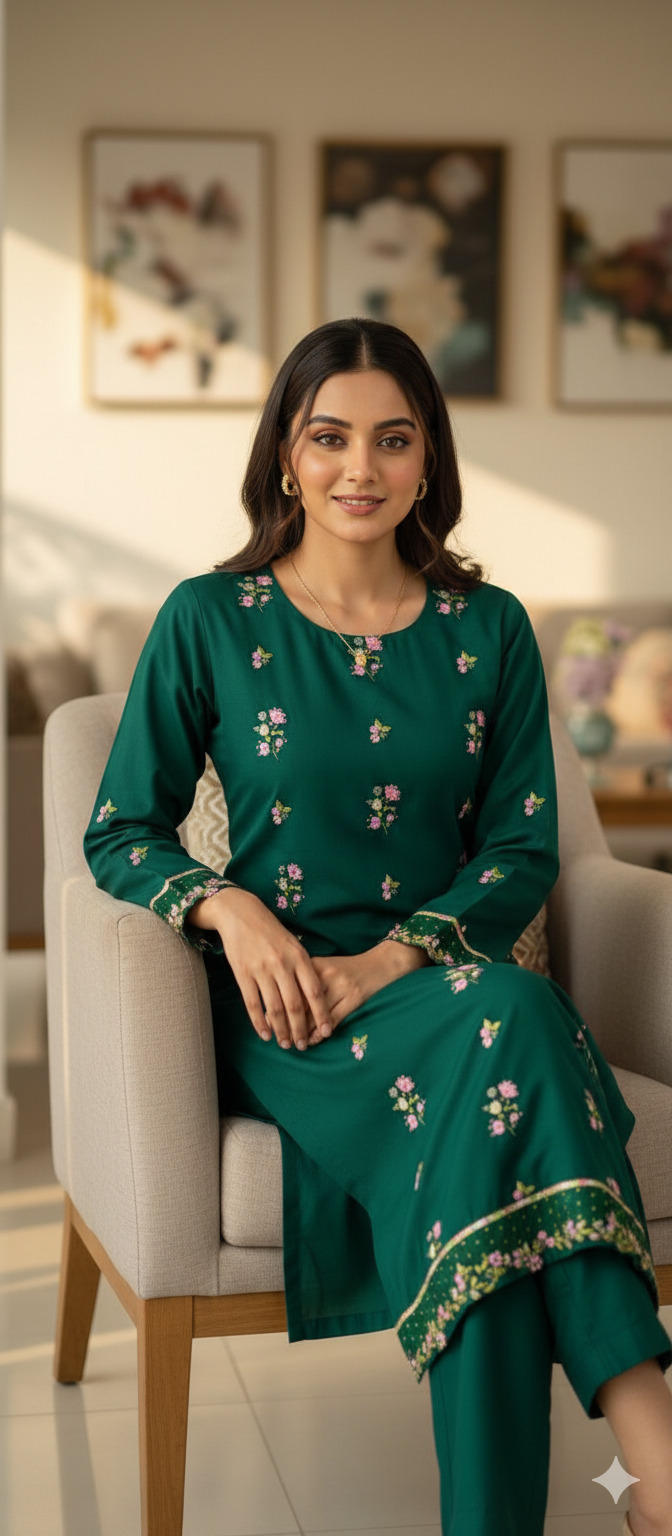 Binseed Chikenkari 2pc Shirt | Trouser