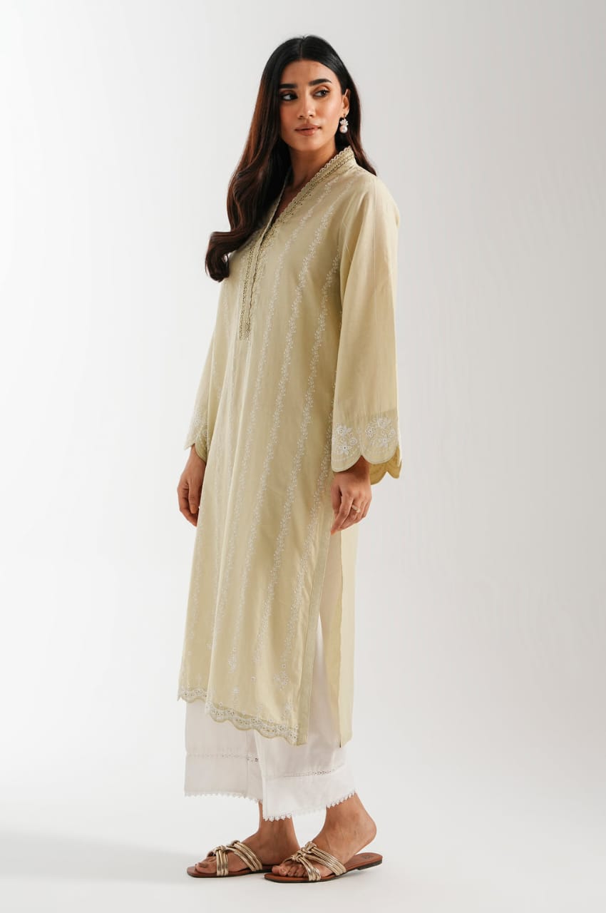 ZEEN 2 PIECE EMBROIDERED SUIT MODEL WEAR