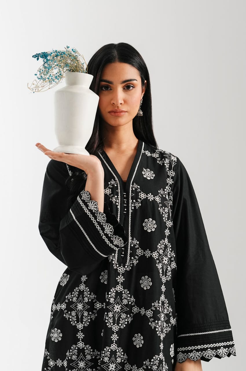 ZEEN 2 PIECE EMBROIDERED SUIT MODEL WEAR