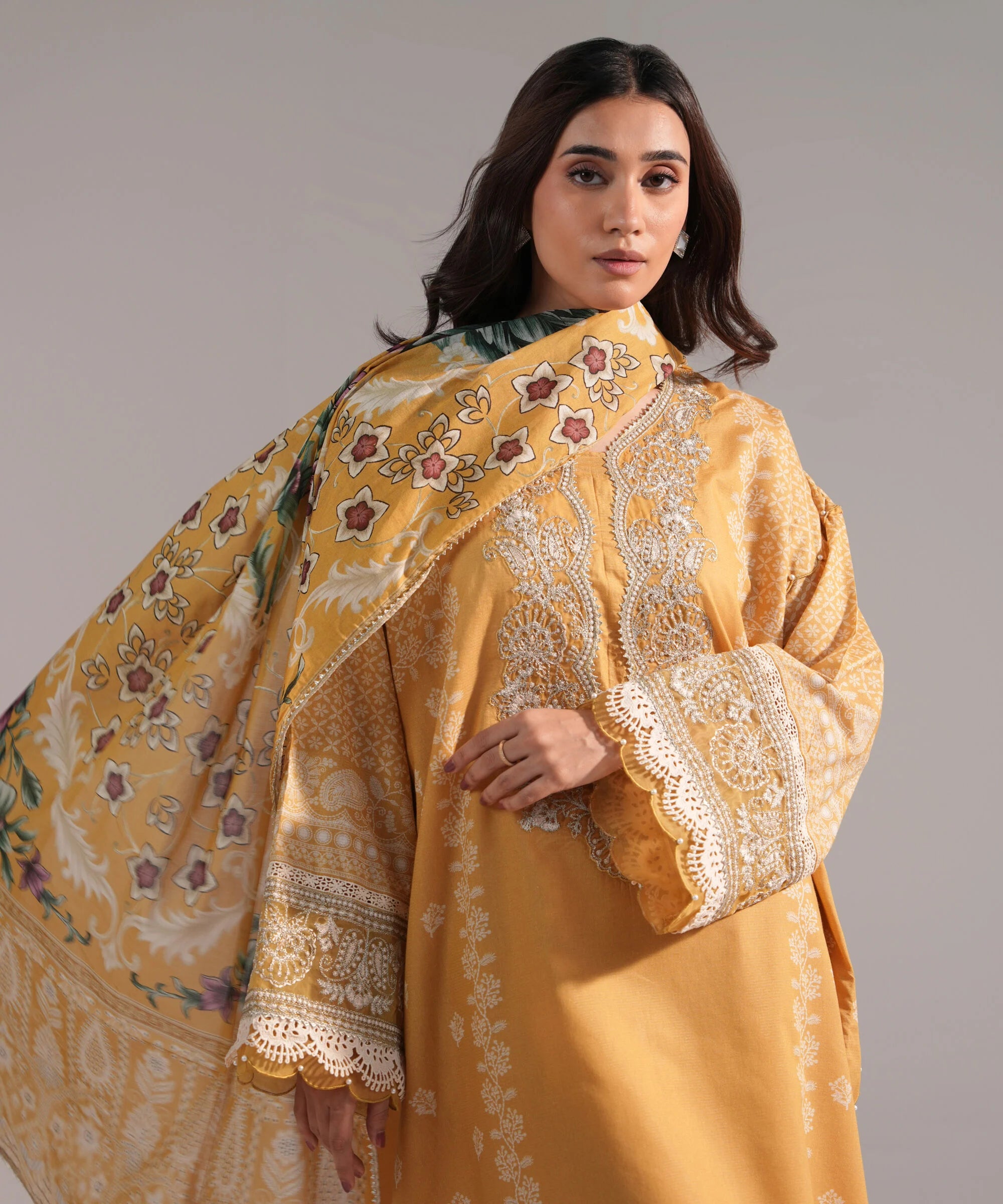 Sapphire 3 Piece-Embroidered Lawn Suit