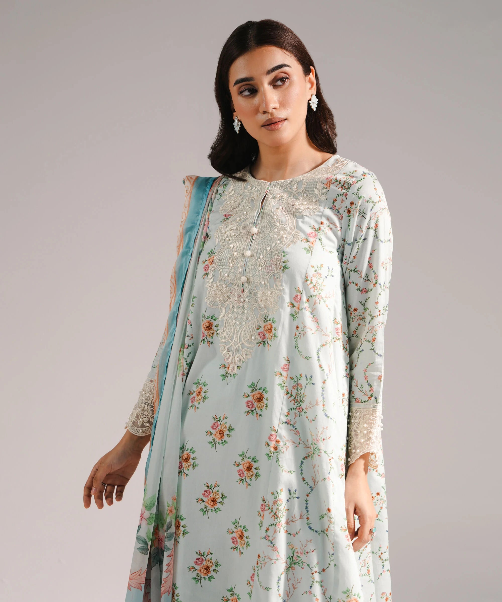 Sapphire 3-Piece Embroidered Suit | Lawn