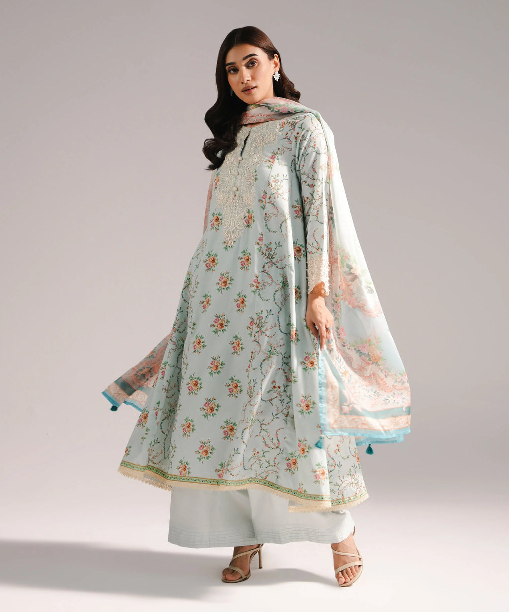 Sapphire 3-Piece Embroidered Suit | Lawn
