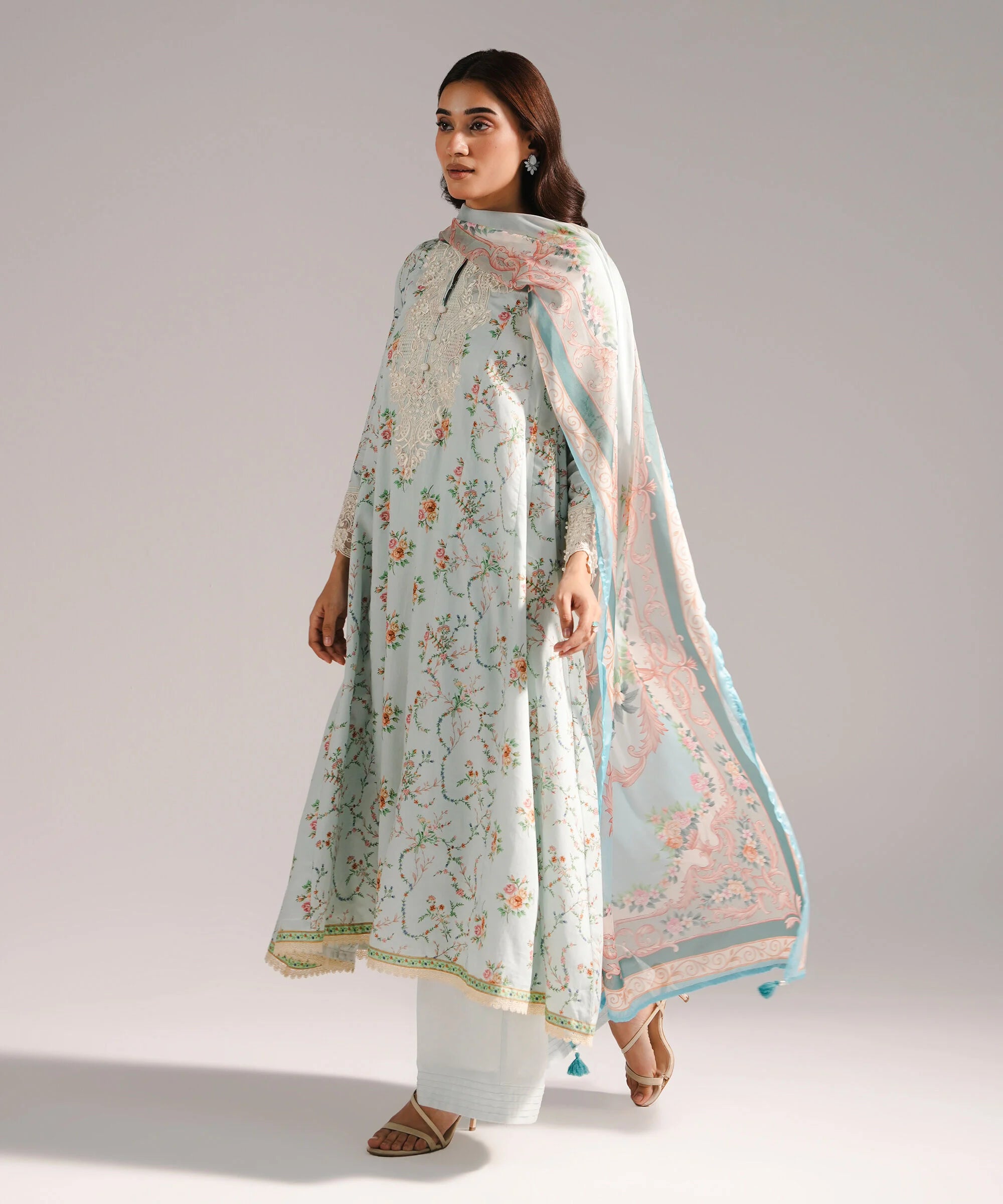 Sapphire 3-Piece Embroidered Suit | Lawn