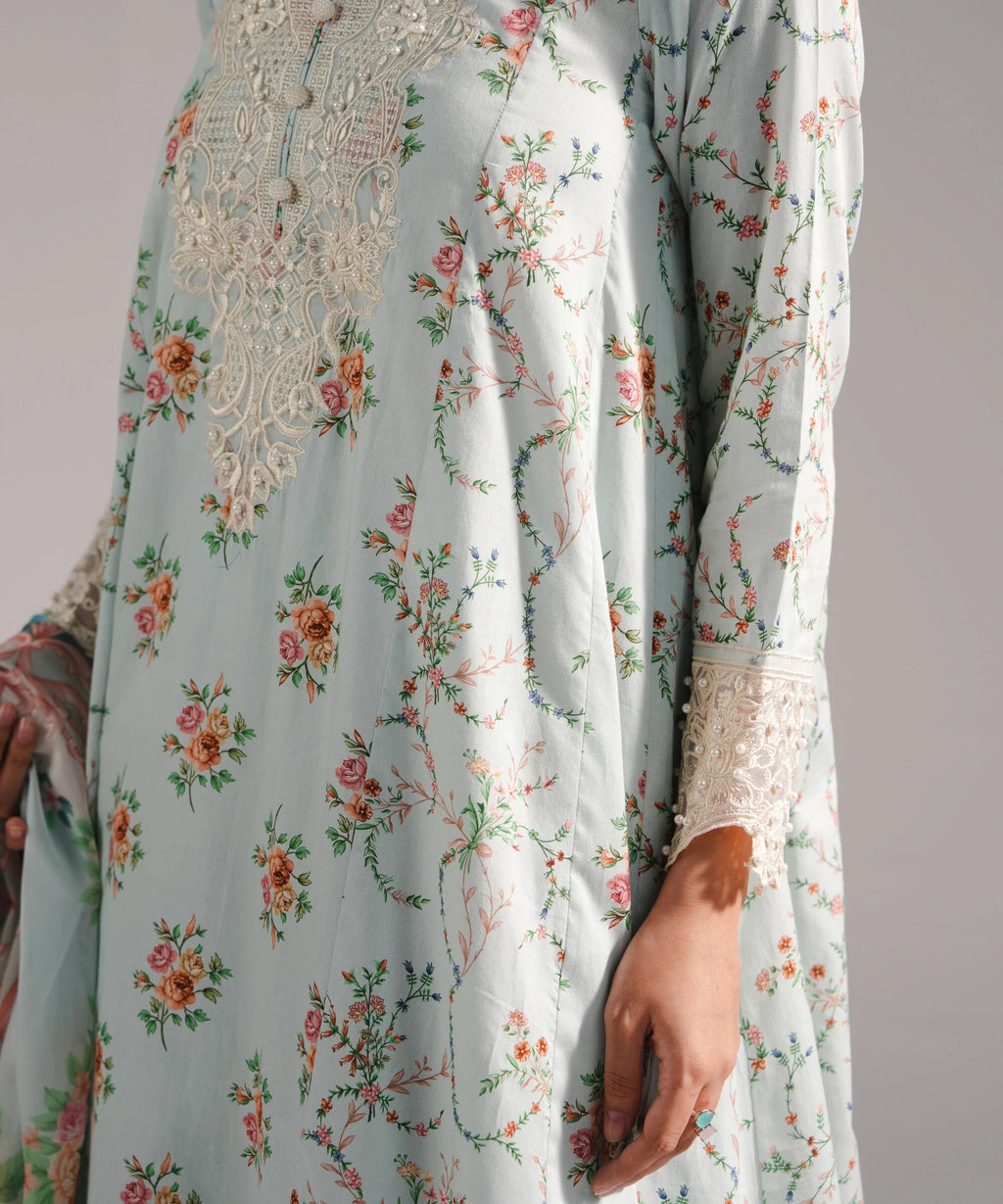 Sapphire 3-Piece Embroidered Suit | Lawn