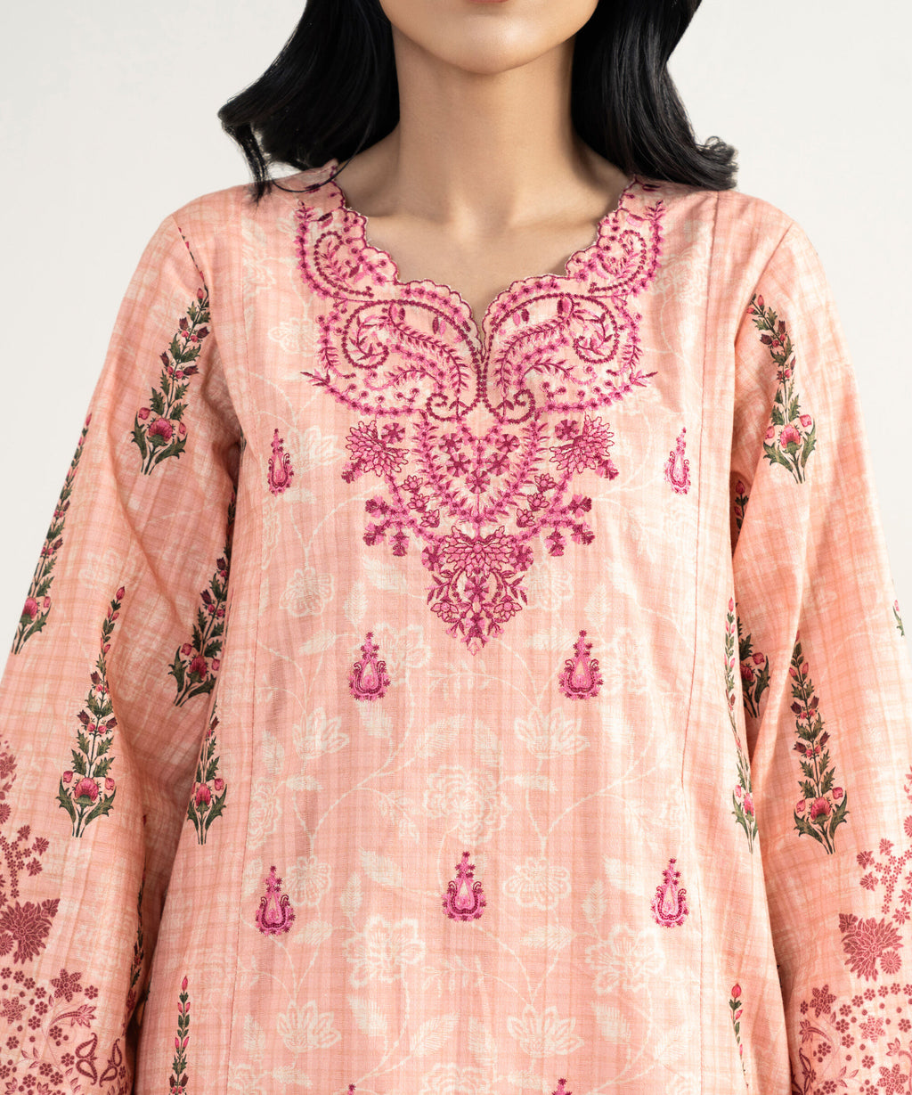 Sapphire 3 Piece - Embroidered Cotton Suit