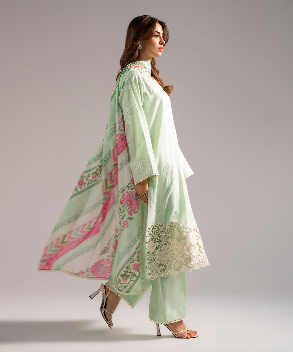 Sapphire 3 Piece - Embroidered Lawn Suit