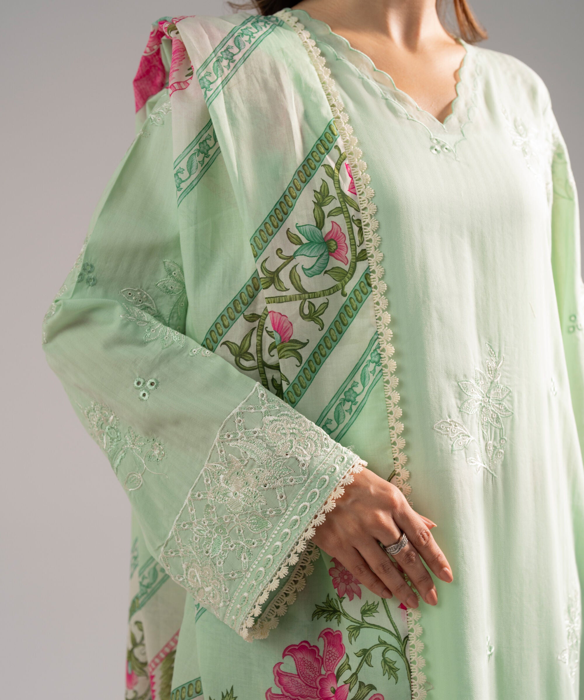 Sapphire 3 Piece - Embroidered Lawn Suit