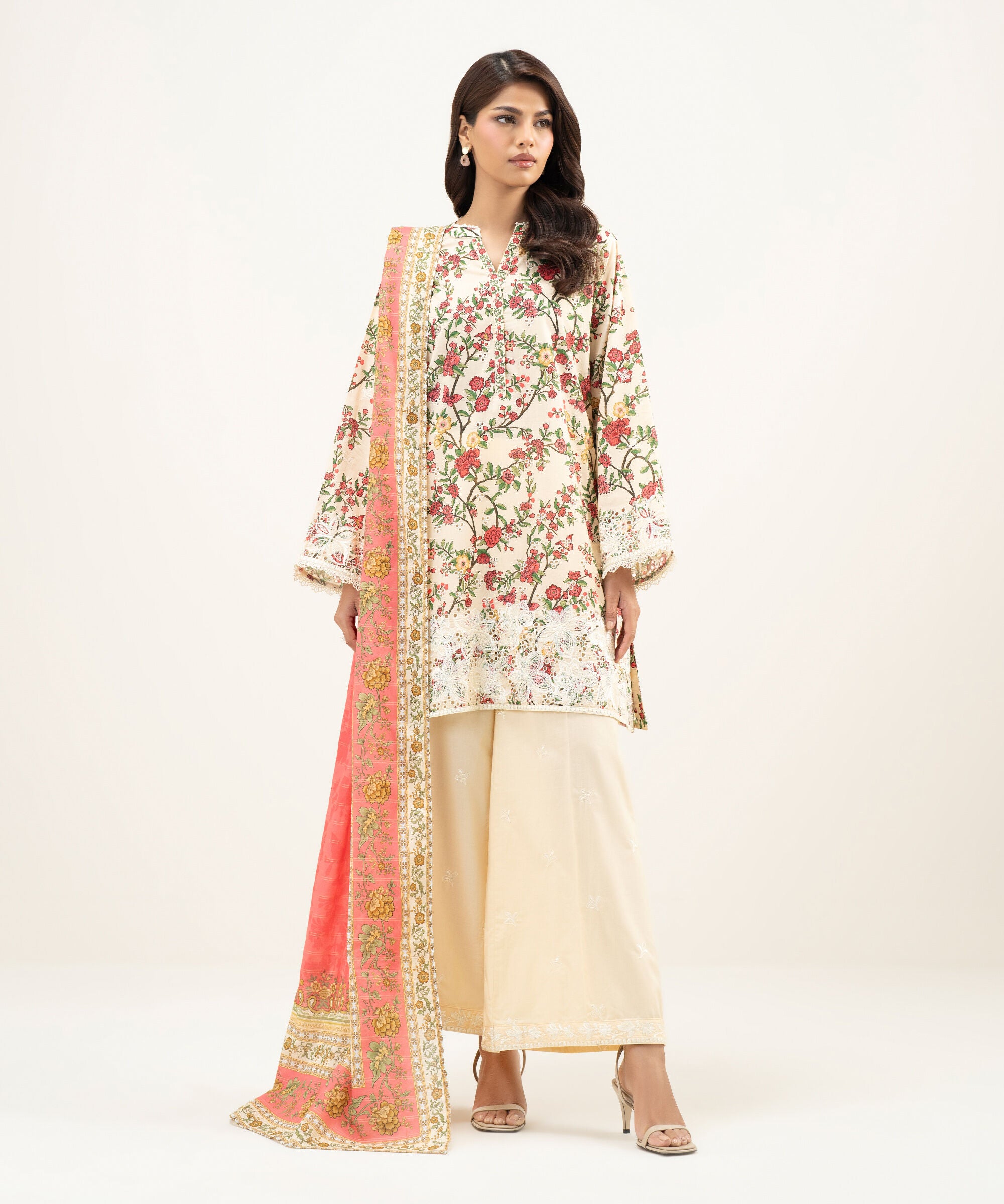 Sapphire 3 Piece - Embroidered Lawn Suit