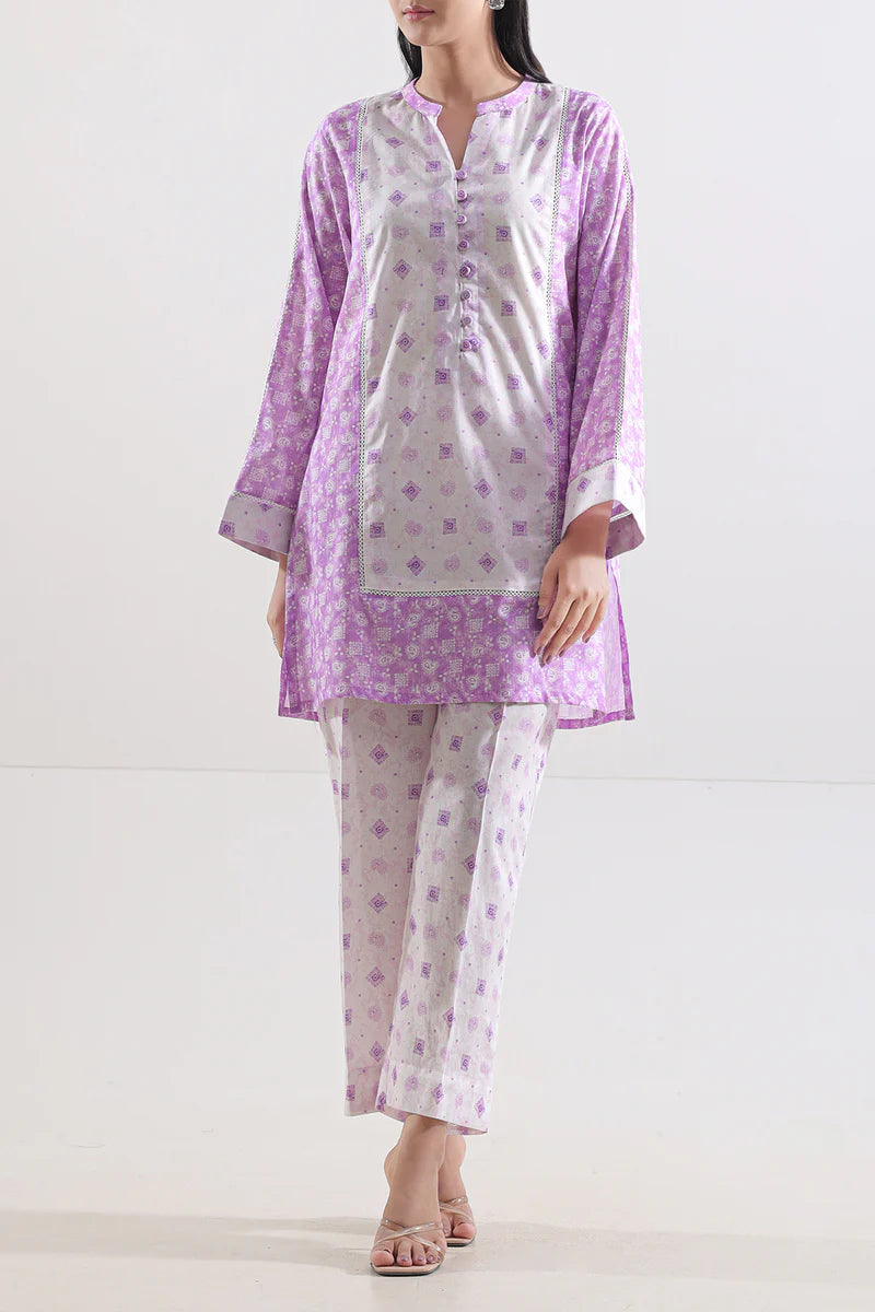 Saya | Printed Lawn Stitched 2 Piece (Shirt/Trouser)