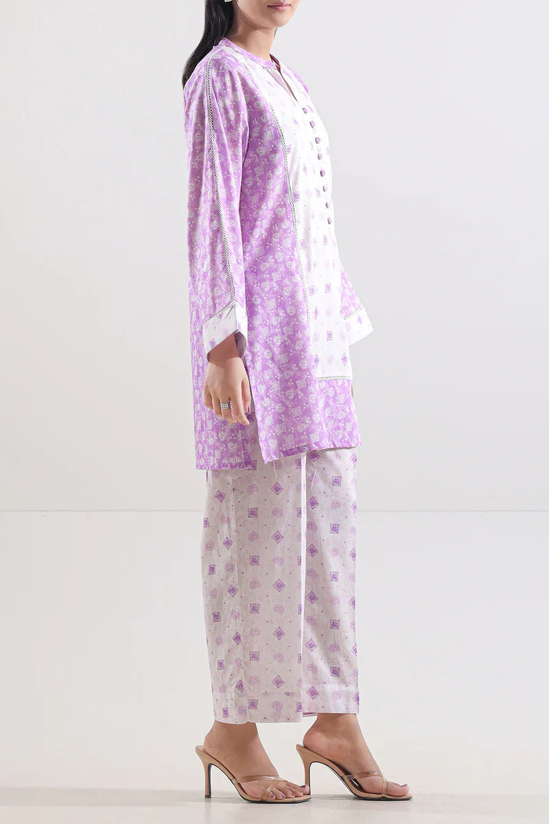 Saya | Printed Lawn Stitched 2 Piece (Shirt/Trouser)