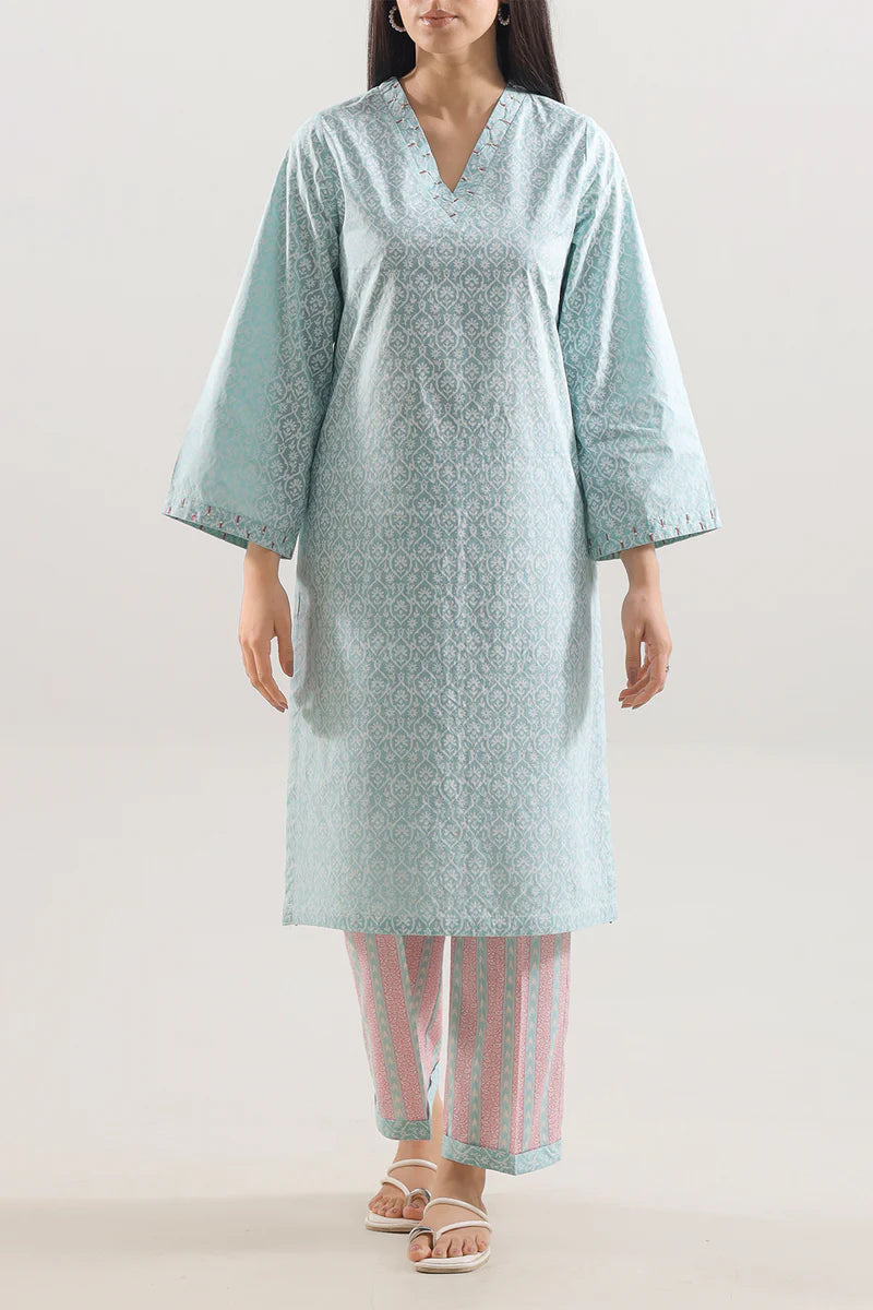 Saya | Printed Lawn Stitched 2 Piece (Shirt/Trouser)