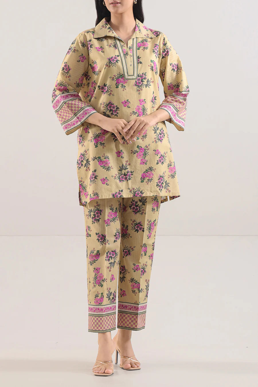 Saya | Printed Lawn Stitched 2 Piece (Shirt/Trouser)
