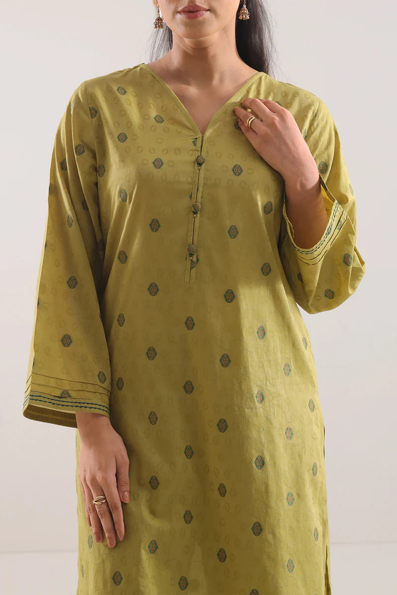 Saya | Cotton Jacquard Stitched 2 Piece (Shirt/Trouser)