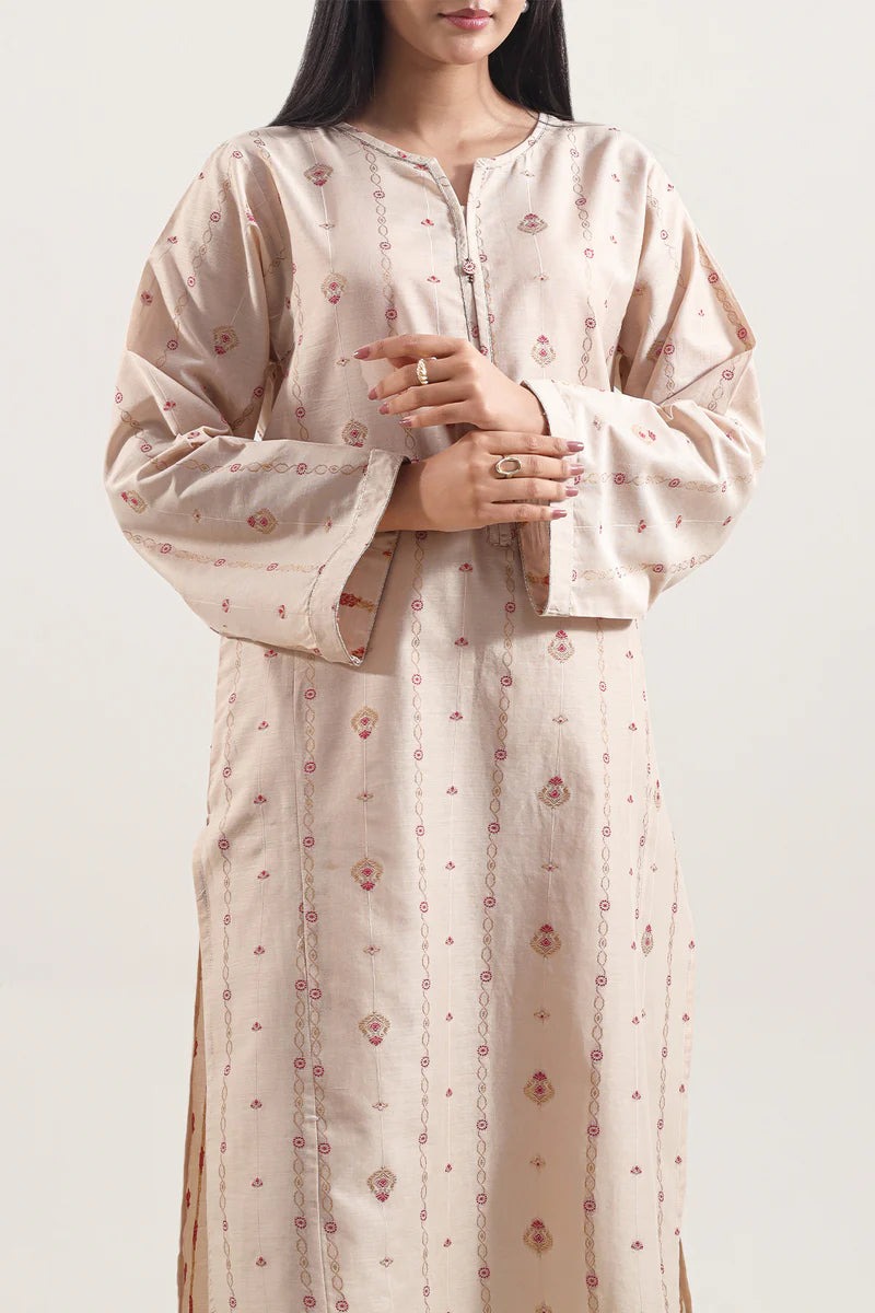 Saya | Cotton Jacquard Stitched 2 Piece (Shirt/Trouser)