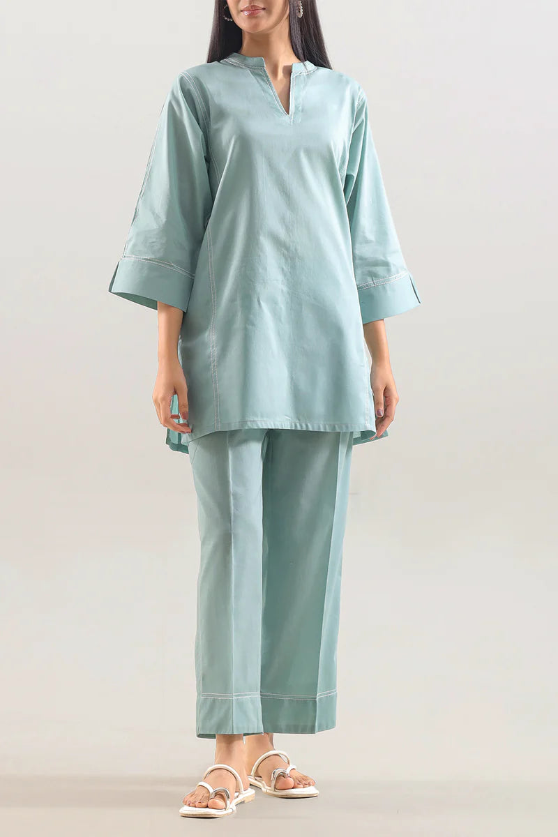 Saya | Solid Lawn Stitched 2 Piece (Shirt/Trouser)