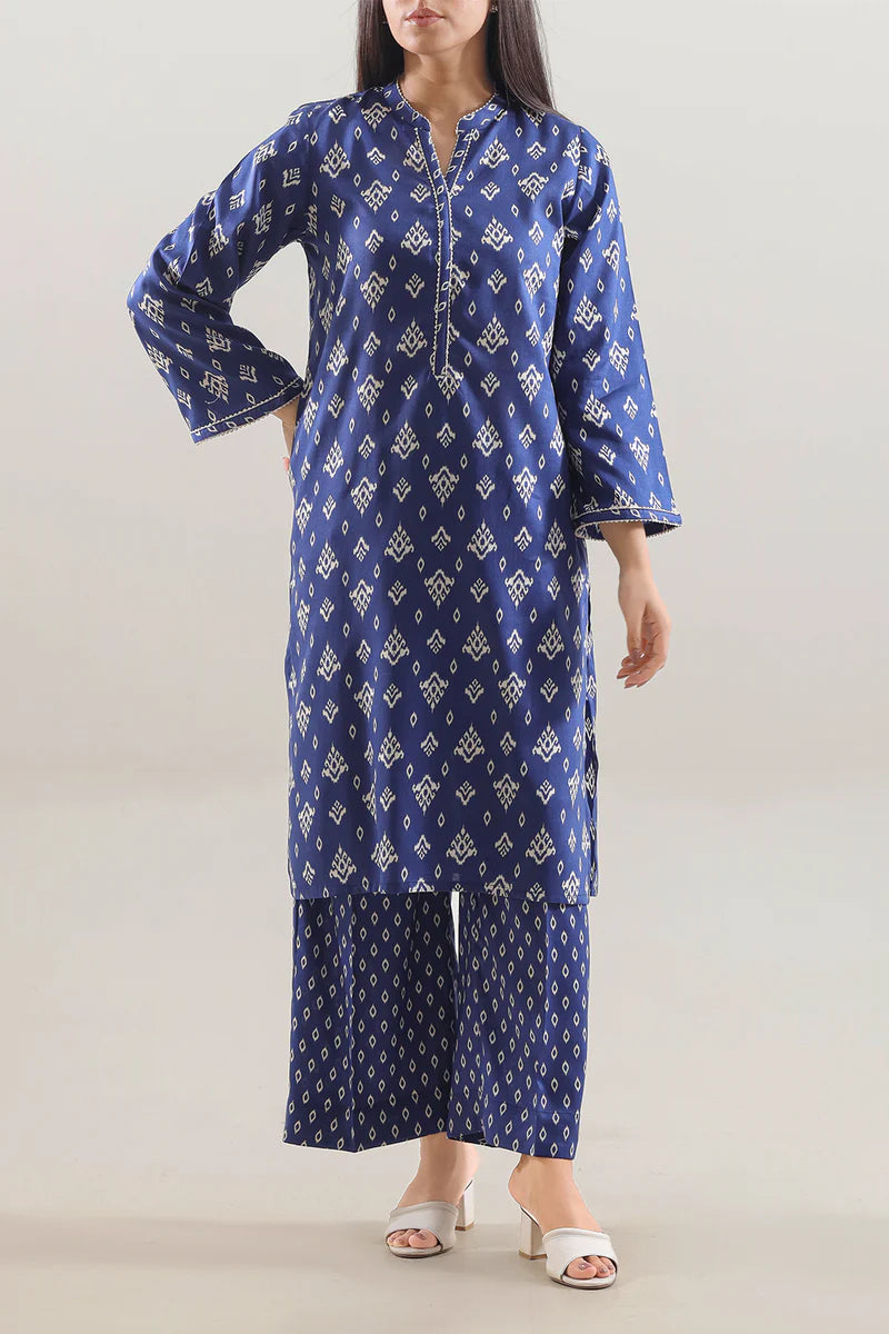 Saya | Printed Arabic Lawn Stitched 2 Piece (Shirt/Trouser)