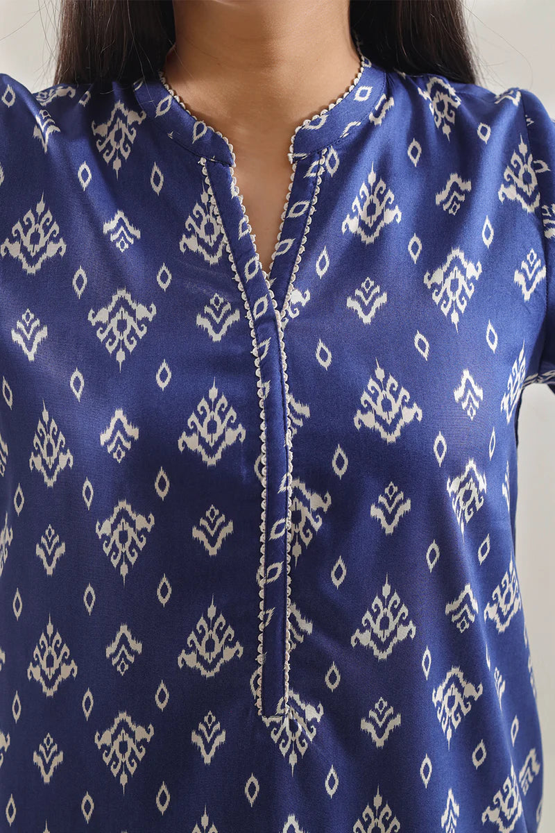 Saya | Printed Arabic Lawn Stitched 2 Piece (Shirt/Trouser)