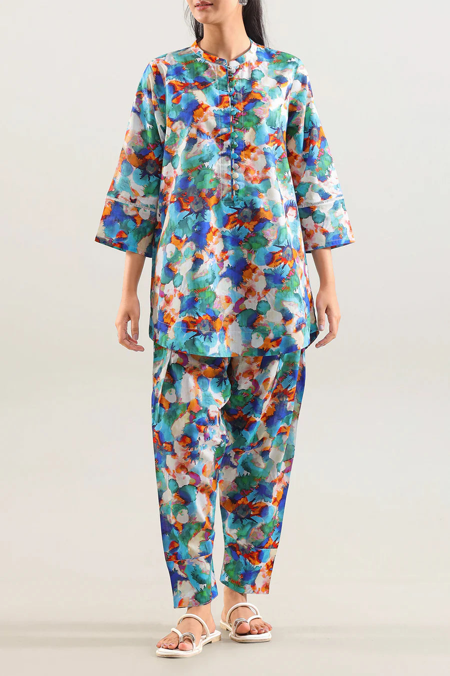 Saya | Printed Lawn Stitched 2 Piece (Shirt/Trouser)